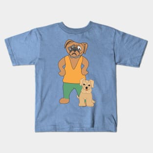 Dog with puppy Kids T-Shirt